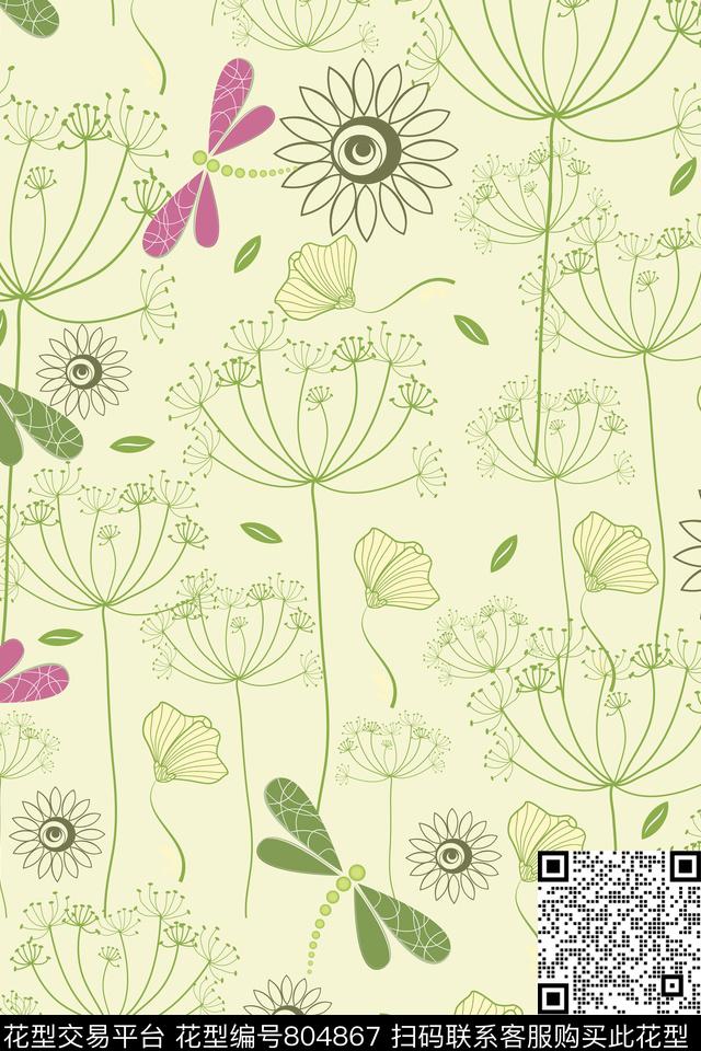 花朵婴童花瓣传统印花华亿平台下载（图片编号: 804867） - 瓦栏（Walan）