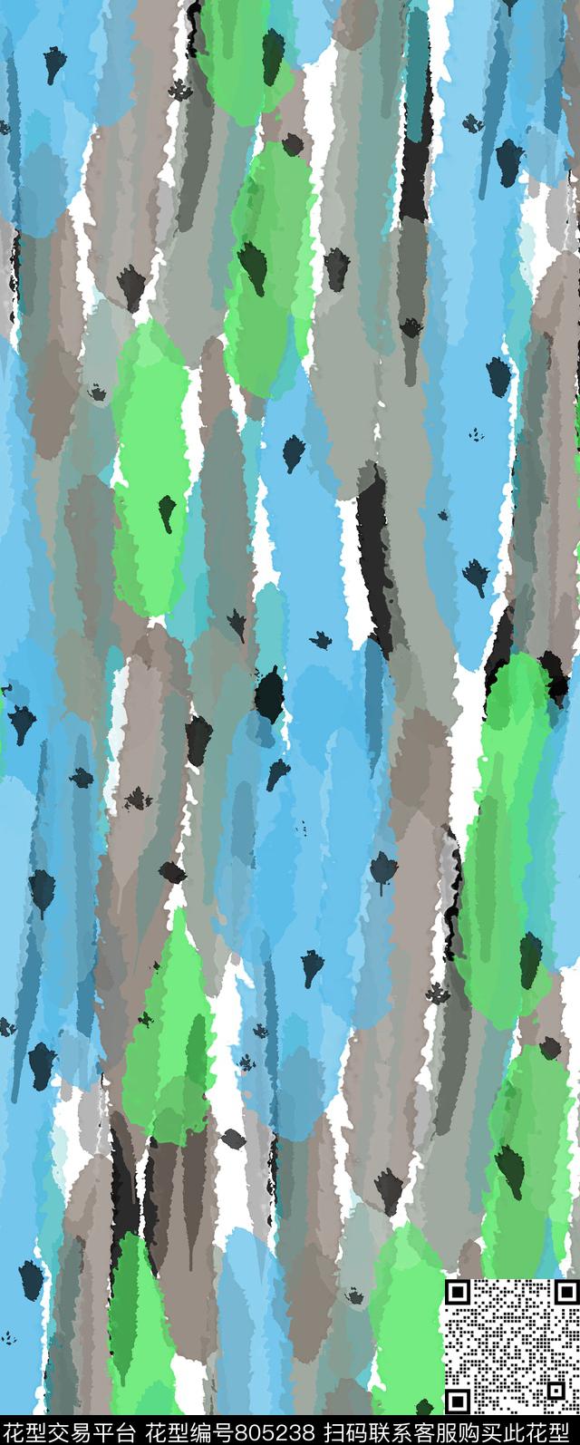 时尚女装肌理传统印花华亿平台下载（图片编号: 805238） - 瓦栏（Walan）