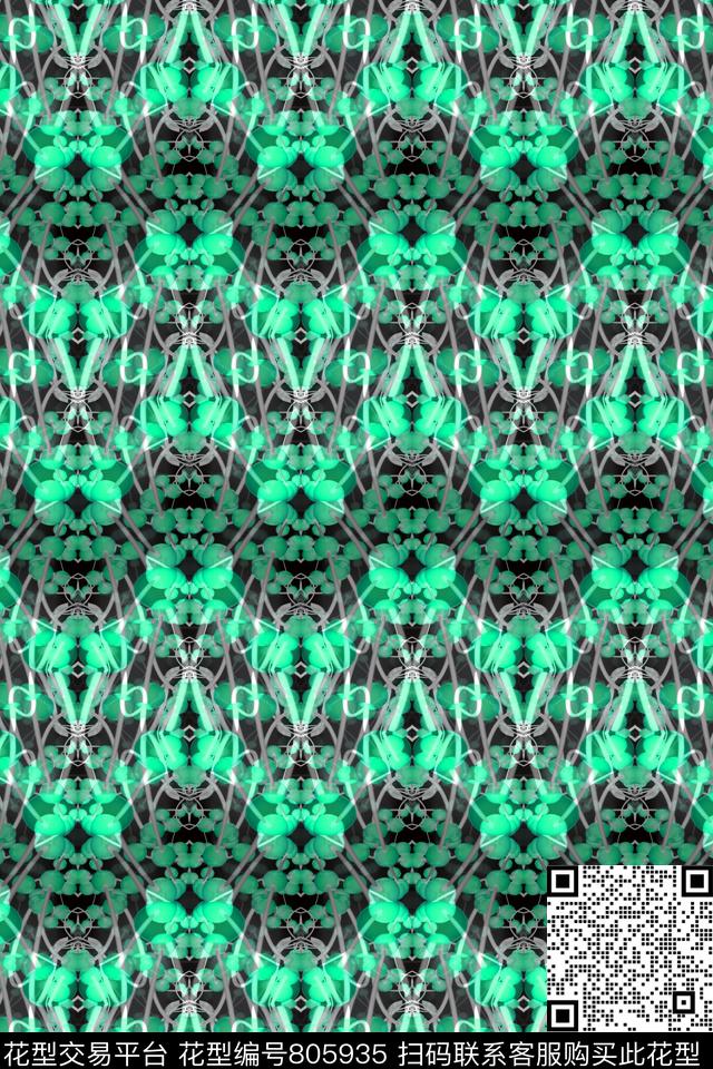 曲线波浪条纹横条数码印花华亿平台下载（图片编号: 805935） - 瓦栏（Walan）