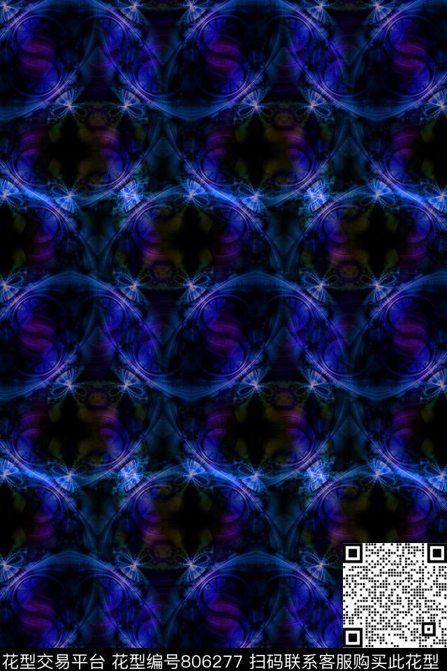 波浪条纹细条纹横条数码印花华亿平台下载（图片编号: 806277） - 瓦栏（Walan）