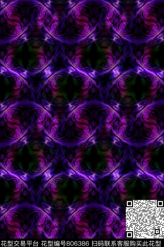 波浪条纹细条纹横条数码印花华亿平台下载（图片编号: 806386） - 瓦栏（Walan）