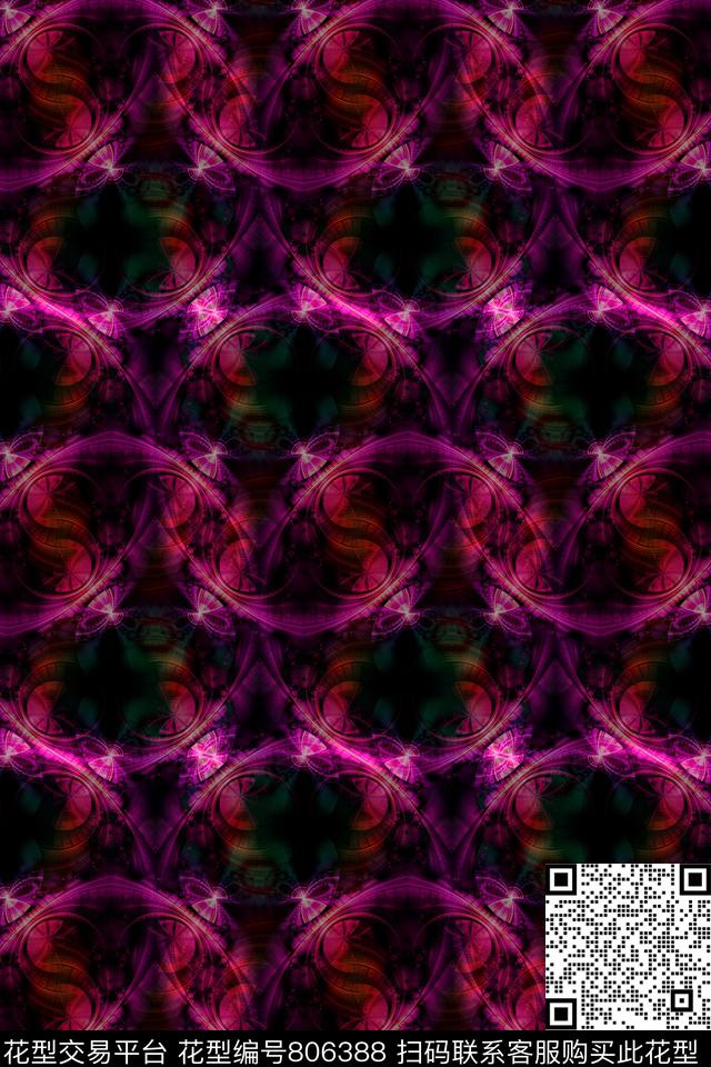 波浪条纹细条纹横条数码印花华亿平台下载（图片编号: 806388） - 瓦栏（Walan）