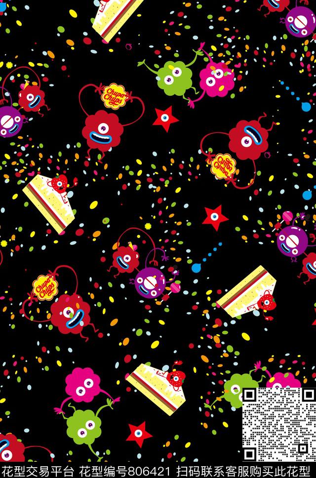 插画婴童可爱传统印花华亿平台下载（图片编号: 806421） - 瓦栏（Walan）