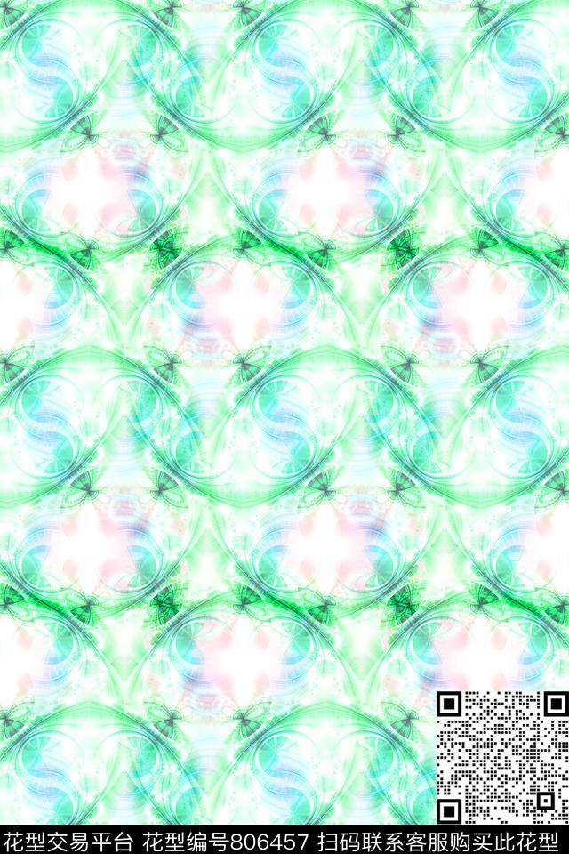 波浪条纹细条纹横条数码印花华亿平台下载（图片编号: 806457） - 瓦栏（Walan）