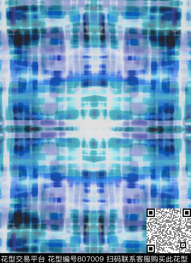 油墨纹理笔触数码印花华亿平台下载（图片编号: 807009） - 瓦栏（Walan）