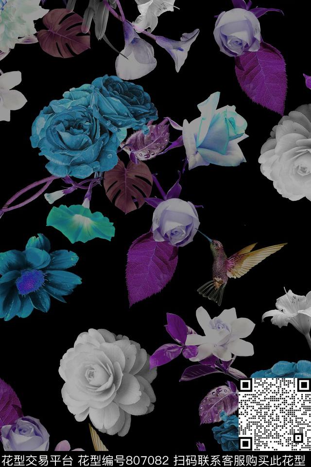 时尚流行彰显气质数码印花华亿平台下载（图片编号: 807082） - 瓦栏（Walan）