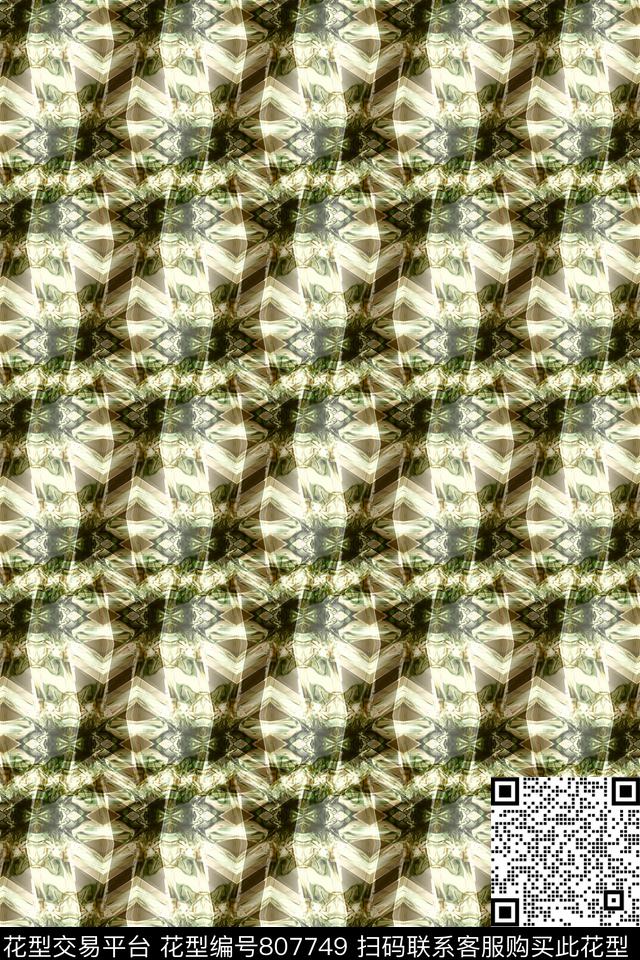 曲线波浪条纹竖条数码印花华亿平台下载（图片编号: 807749） - 瓦栏（Walan）