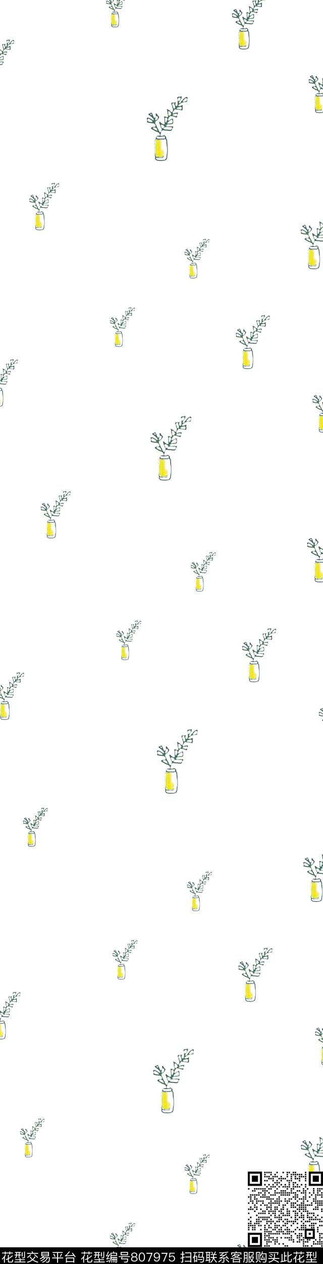 重复简约卡通传统印花华亿平台下载（图片编号: 807975） - 瓦栏（Walan）