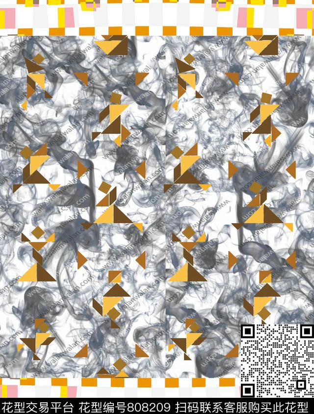 大理石肌理色块重复传统印花华亿平台下载（图片编号: 808209） - 瓦栏（Walan）