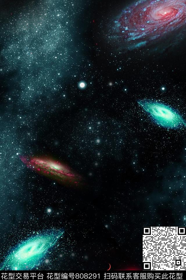 星空星球梦幻数码印花华亿平台下载（图片编号: 808291） - 瓦栏（Walan）