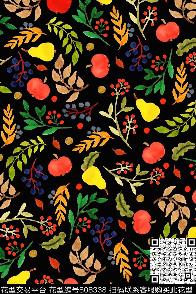 小碎花花朵花卉传统印花华亿平台下载（图片编号: 808338） - 瓦栏（Walan）