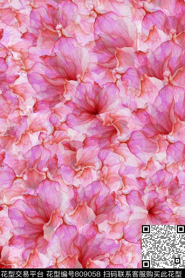 昆虫蝴蝶动物数码印花华亿平台下载（图片编号: 809058） - 瓦栏（Walan）