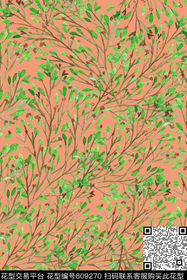 花朵小碎花花卉创意数码印花华亿平台下载（图片编号: 809270） - 瓦栏（Walan）