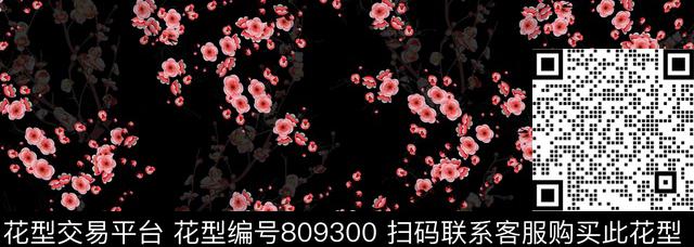 花卉女装流行数码印花华亿平台下载（图片编号: 809300） - 瓦栏（Walan）