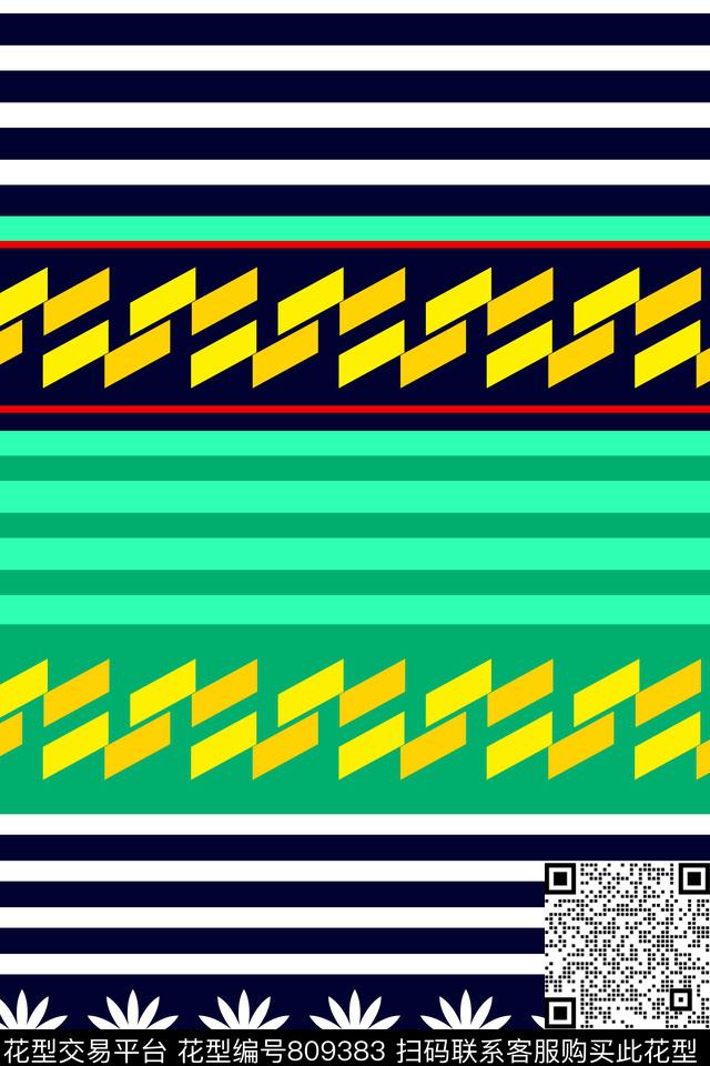 民族风几何巴西风格传统印花华亿平台下载（图片编号: 809383） - 瓦栏（Walan）