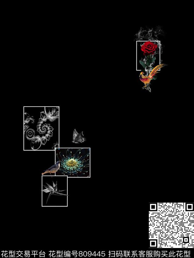 动物商务时尚数码印花华亿平台下载（图片编号: 809445） - 瓦栏（Walan）