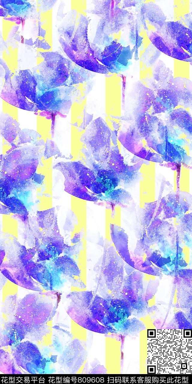 线条几何炫彩数码印花华亿平台下载（图片编号: 809608） - 瓦栏（Walan）