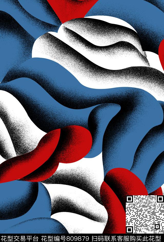 抽象几何色块几何几何传统印花华亿平台下载（图片编号: 809879） - 瓦栏（Walan）