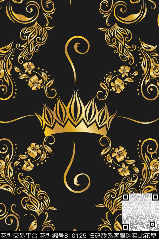 趣味纹理线条数码印花华亿平台下载（图片编号: 810125） - 瓦栏（Walan）