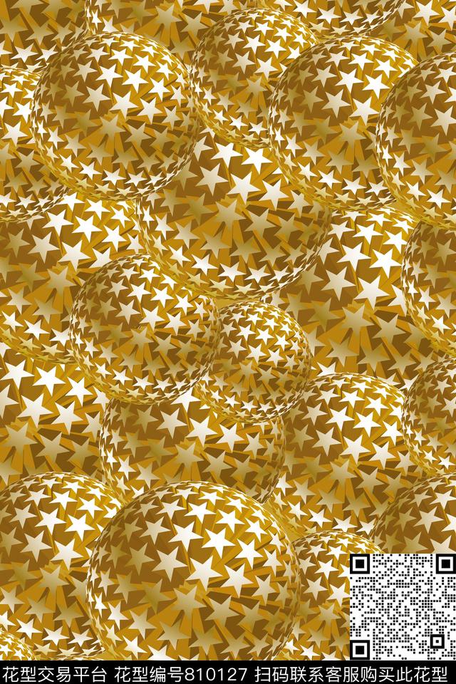 圆形几何数码印花华亿平台下载（图片编号: 810127） - 瓦栏（Walan）