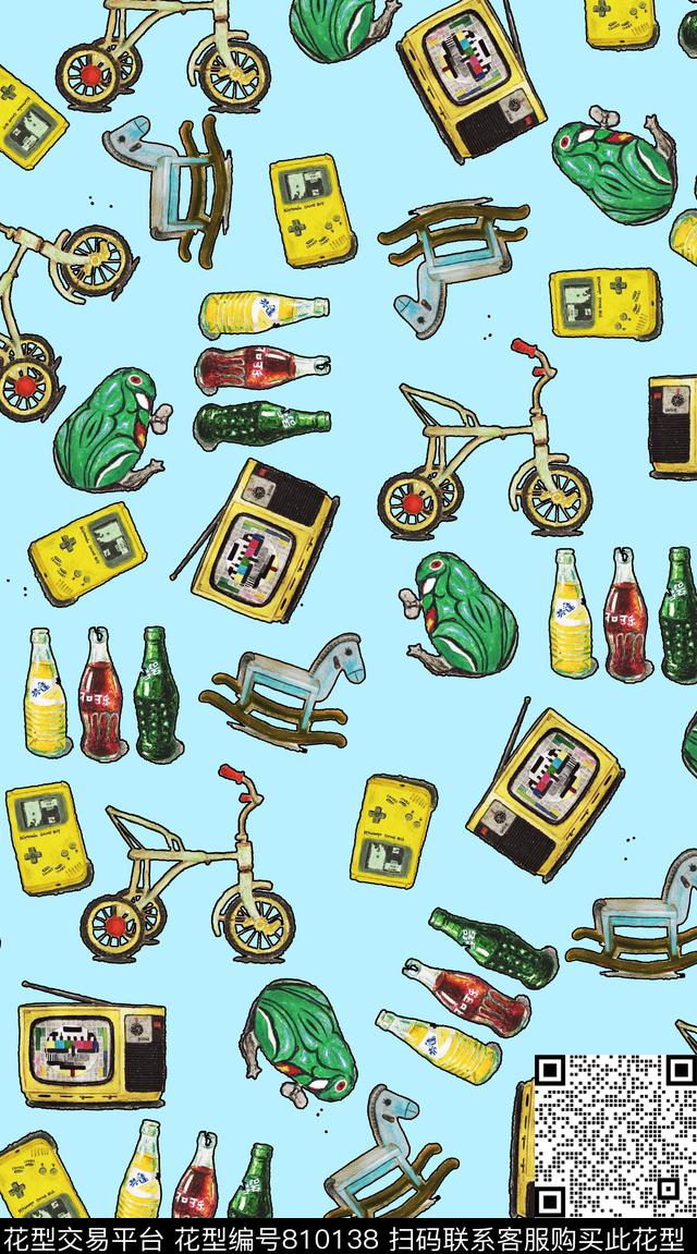 创意服装面料创意图案设计婴童传统印花华亿平台下载（图片编号: 810138） - 瓦栏（Walan）