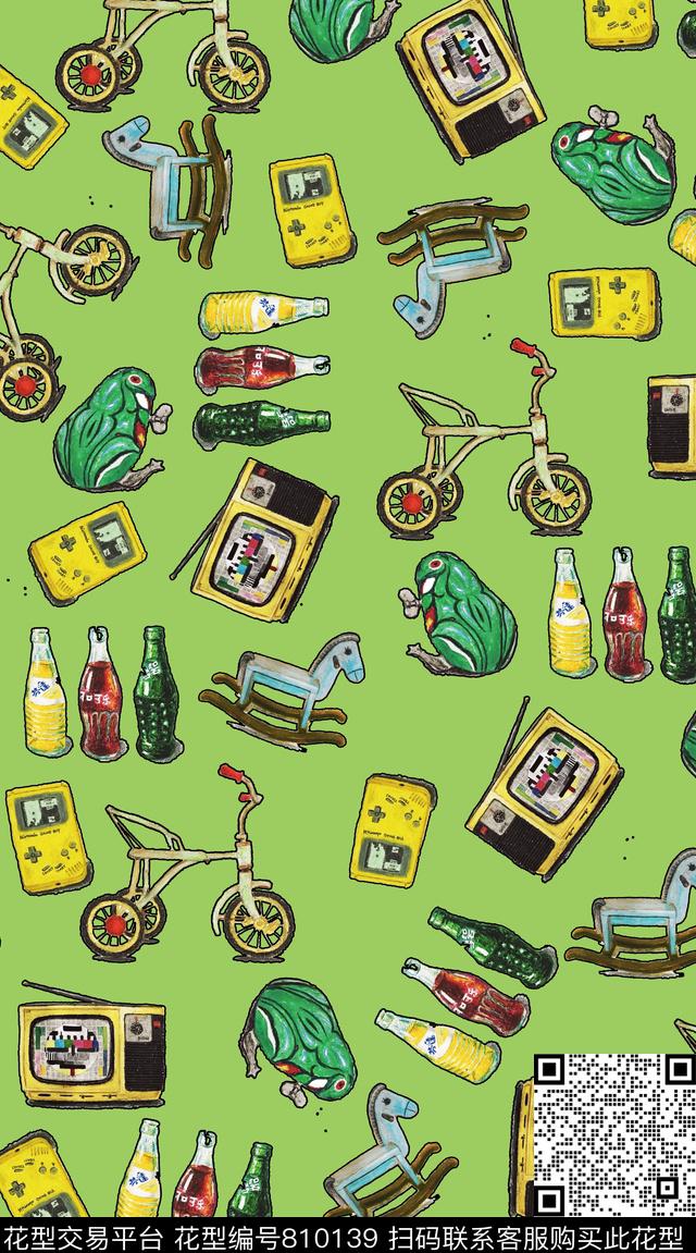 创意服装面料创意图案设计婴童传统印花华亿平台下载（图片编号: 810139） - 瓦栏（Walan）