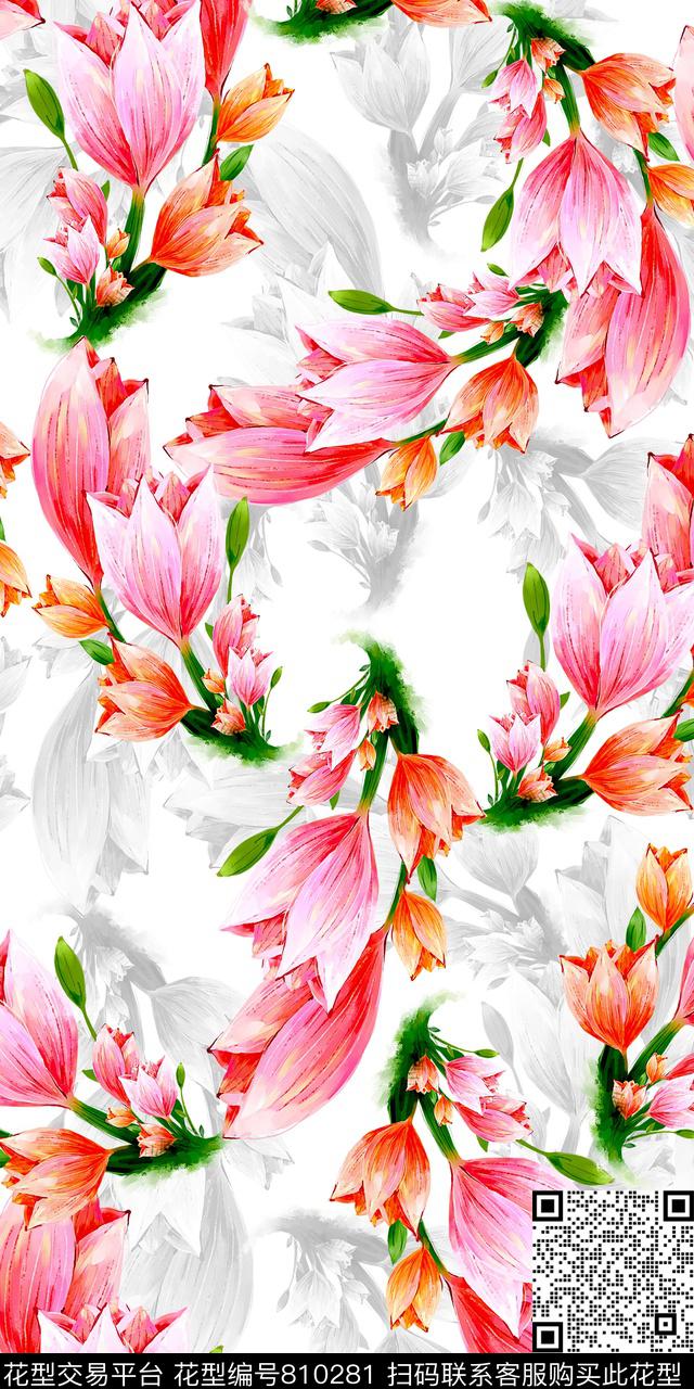 数码手绘水彩数码印花华亿平台下载（图片编号: 810281） - 瓦栏（Walan）