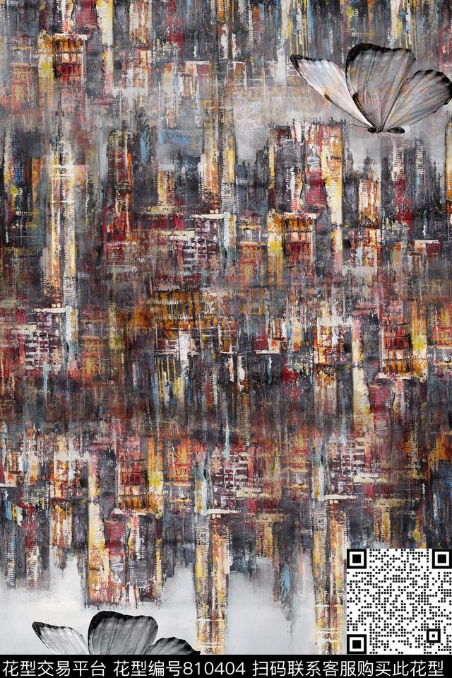 城市楼层建筑数码印花华亿平台下载（图片编号: 810404） - 瓦栏（Walan）