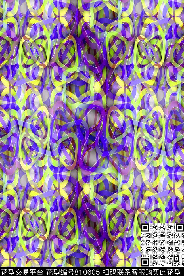 菱形小方块三角形传统印花华亿平台下载（图片编号: 810605） - 瓦栏（Walan）