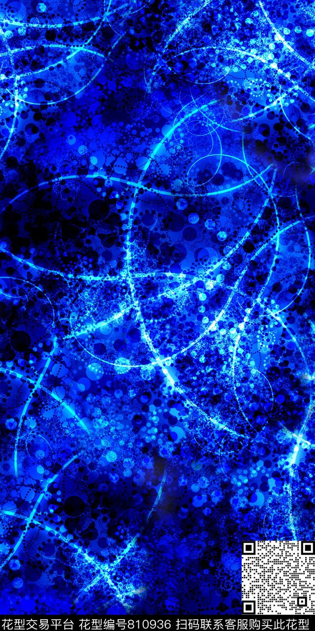 炫彩线条肌理数码印花华亿平台下载（图片编号: 810936） - 瓦栏（Walan）