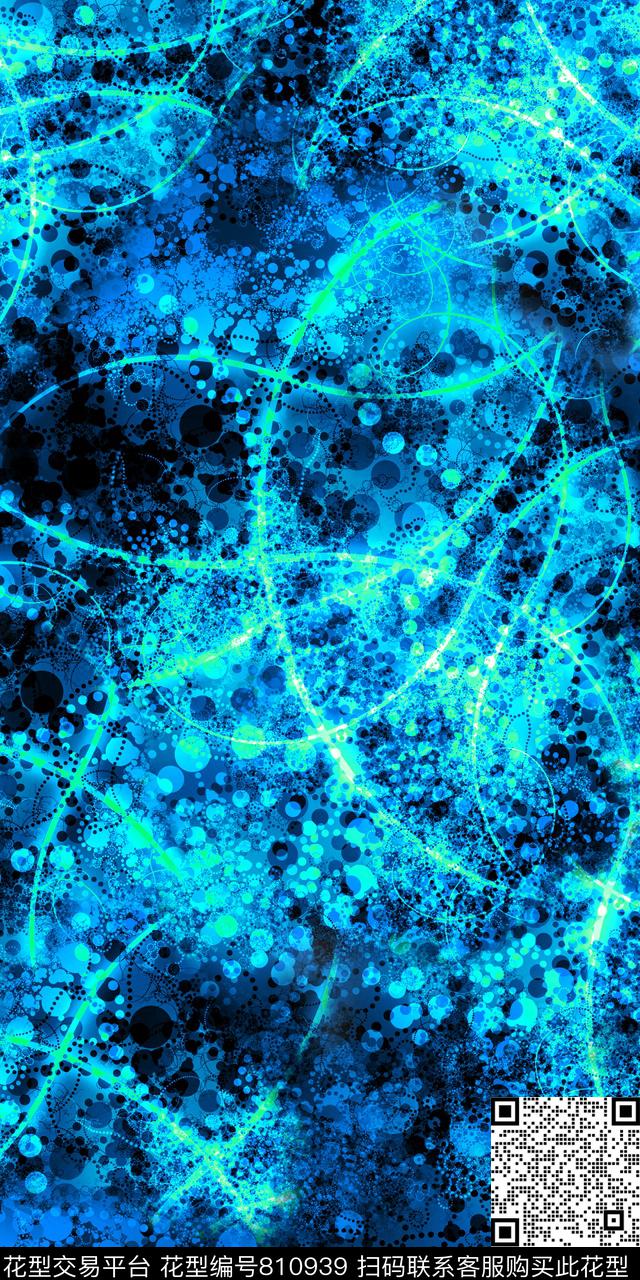 炫彩线条肌理数码印花华亿平台下载（图片编号: 810939） - 瓦栏（Walan）