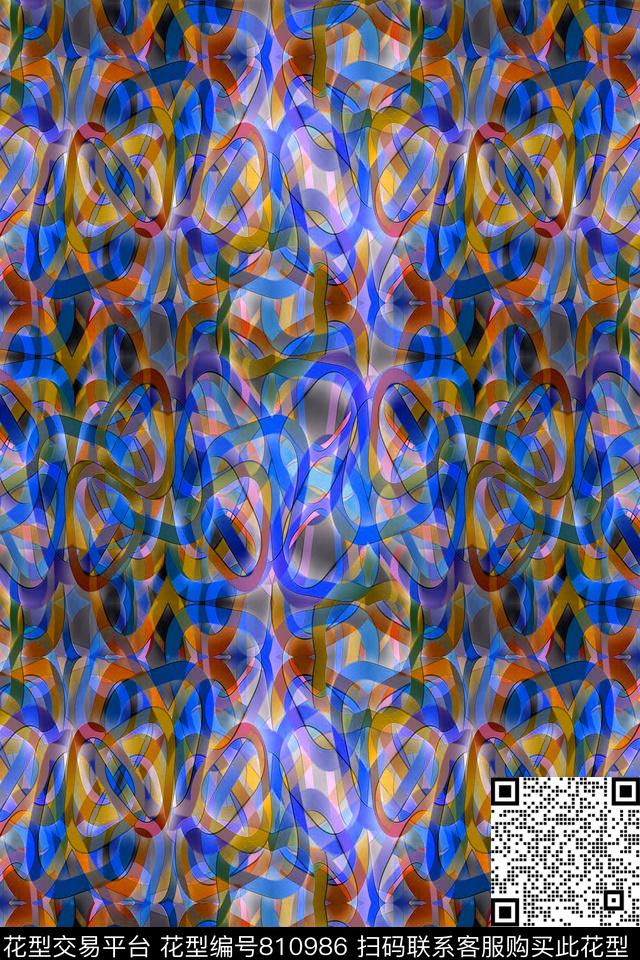 菱形小方块三角形传统印花华亿平台下载（图片编号: 810986） - 瓦栏（Walan）