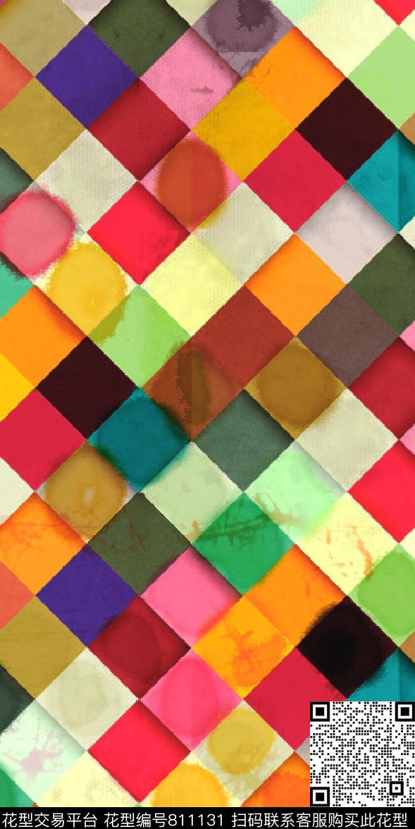 编织纹纹理水彩数码印花华亿平台下载（图片编号: 811131） - 瓦栏（Walan）
