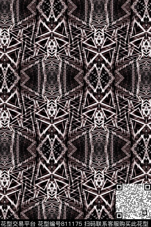 小方块菱形三角形传统印花华亿平台下载（图片编号: 811175） - 瓦栏（Walan）