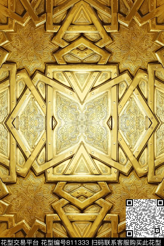 抽象花卉组合沙发美丽窗帘家纺数码印花华亿平台下载（图片编号: 811333） - 瓦栏（Walan）