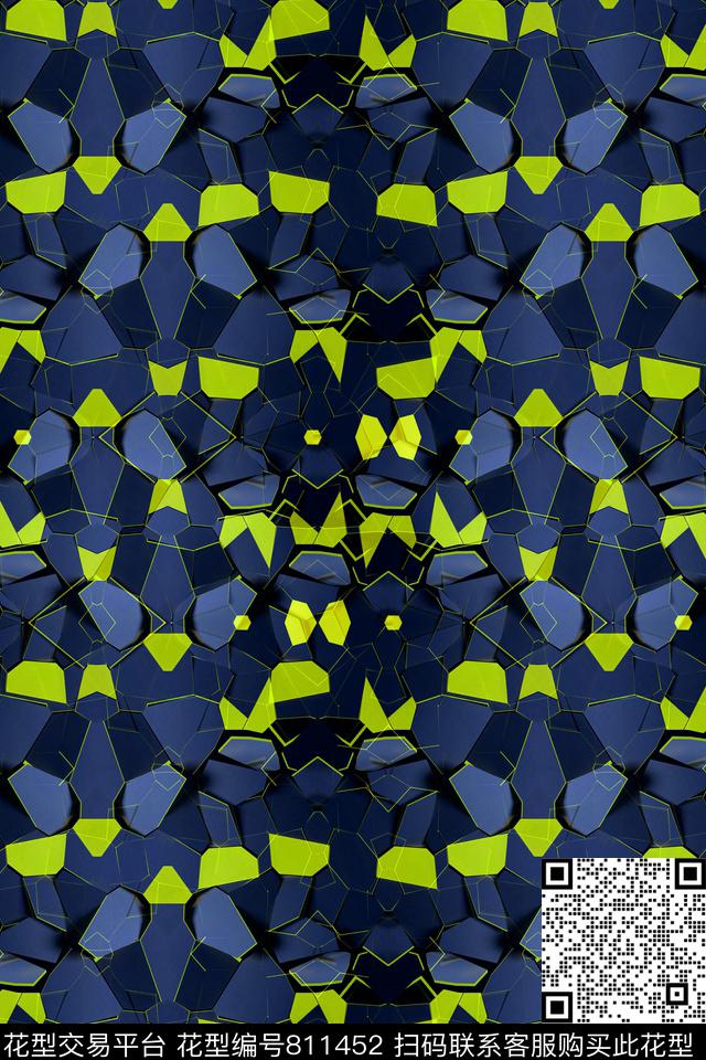 不规则几何三角形几何传统印花华亿平台下载（图片编号: 811452） - 瓦栏（Walan）