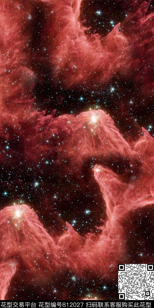 纹理风景星空数码印花华亿平台下载（图片编号: 812027） - 瓦栏（Walan）