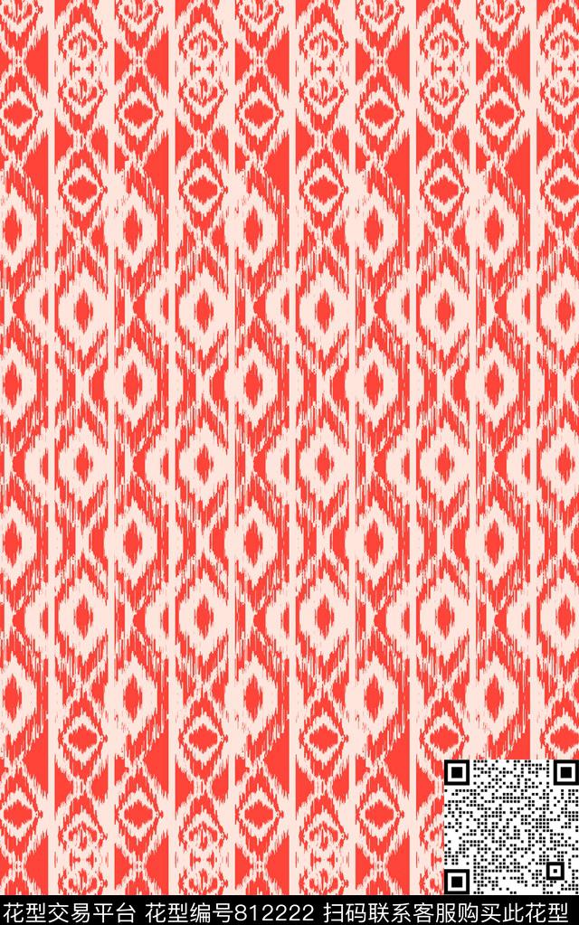 东南亚大马士革波西米亚传统印花华亿平台下载（图片编号: 812222） - 瓦栏（Walan）
