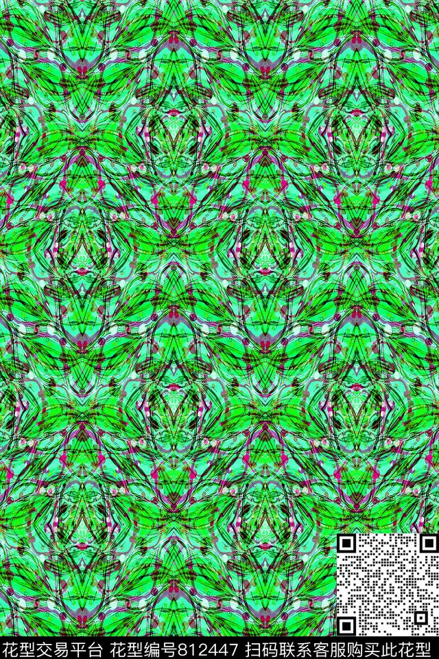 波浪条纹细条纹横条数码印花华亿平台下载（图片编号: 812447） - 瓦栏（Walan）