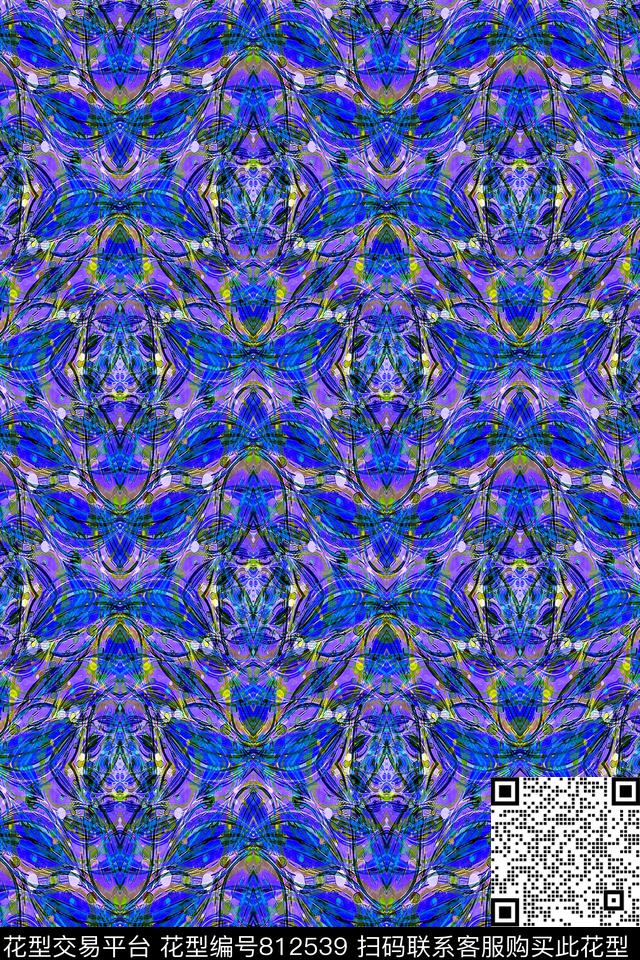 波浪条纹细条纹横条数码印花华亿平台下载（图片编号: 812539） - 瓦栏（Walan）