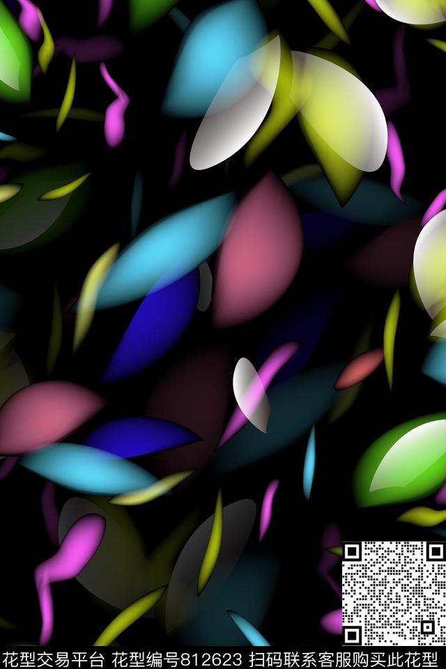 绚丽花瓣科技数码印花华亿平台下载（图片编号: 812623） - 瓦栏（Walan）
