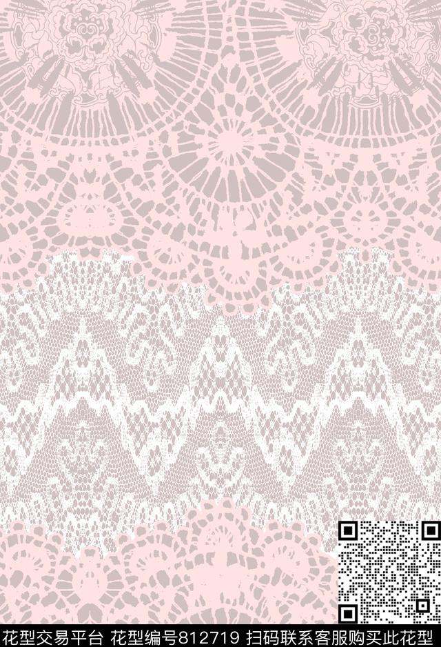 蕾丝巴洛克波西米亚传统印花华亿平台下载（图片编号: 812719） - 瓦栏（Walan）