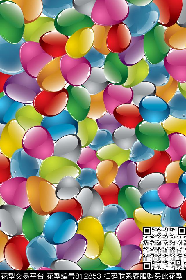 圆形纹理笔触传统印花华亿平台下载（图片编号: 812853） - 瓦栏（Walan）