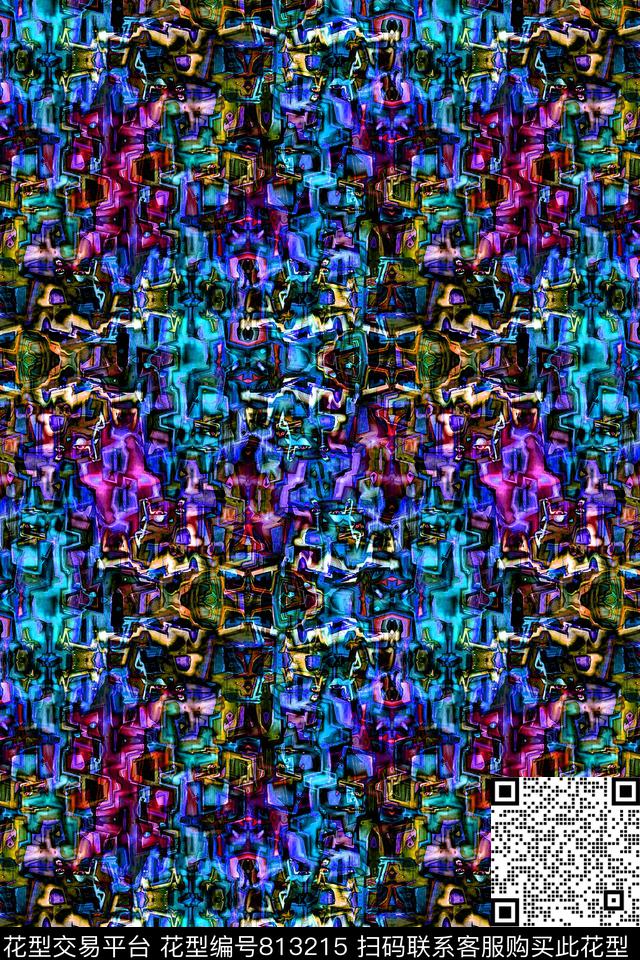 条纹条子曲线数码印花华亿平台下载（图片编号: 813215） - 瓦栏（Walan）