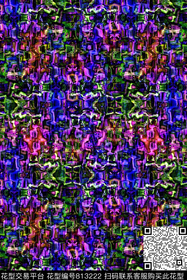 条纹条子曲线数码印花华亿平台下载（图片编号: 813222） - 瓦栏（Walan）