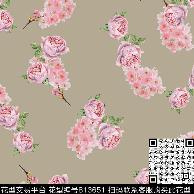 coloriseflowercolorfull数码印花华亿平台下载（图片编号: 813651） - 瓦栏（Walan）