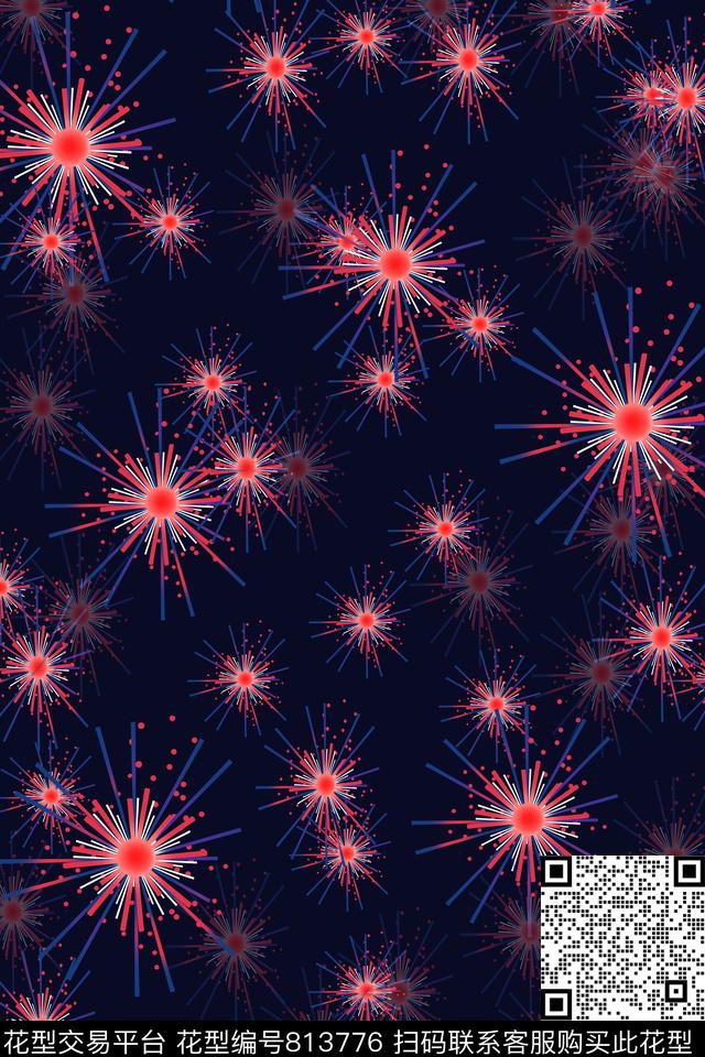 不规则几何色块圆圈传统印花华亿平台下载（图片编号: 813776） - 瓦栏（Walan）