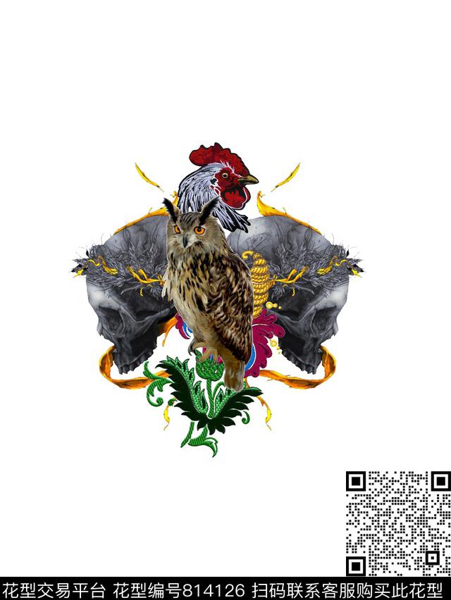 商务时尚动物数码印花华亿平台下载（图片编号: 814126） - 瓦栏（Walan）