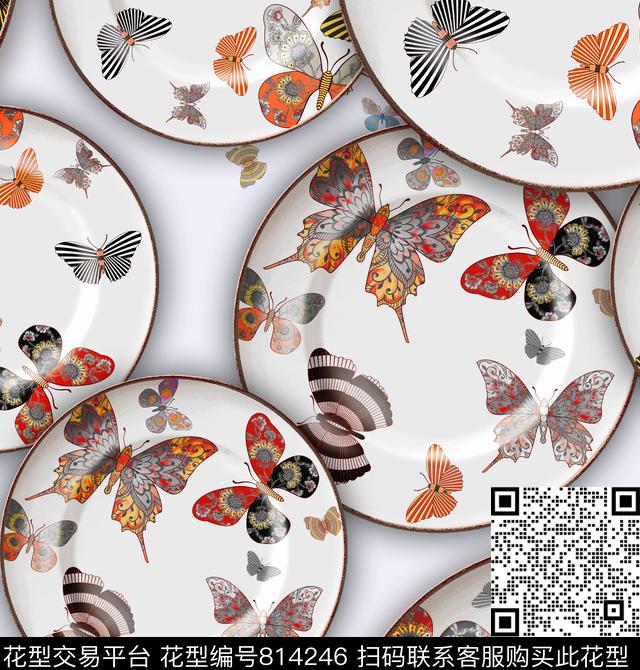 大花花卉小碎花数码印花华亿平台下载（图片编号: 814246） - 瓦栏（Walan）