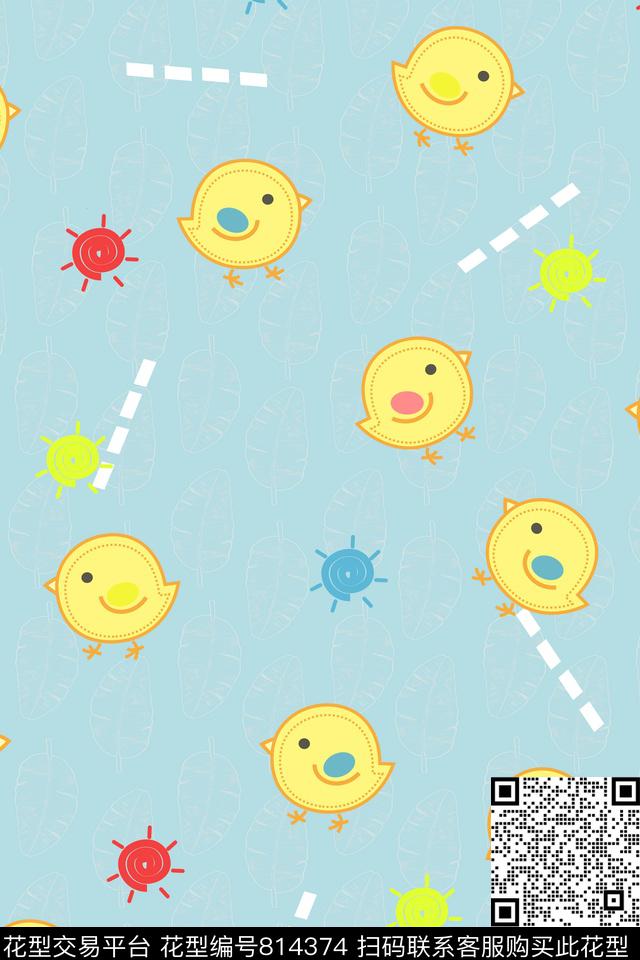 潮流婴童卡通数码印花华亿平台下载（图片编号: 814374） - 瓦栏（Walan）